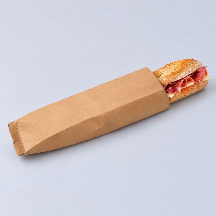 Bolsa papel kraft para bocadillo